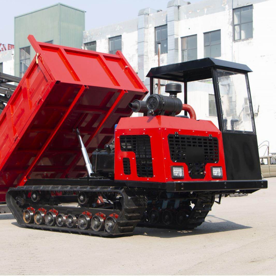 5吨履带运输车山地果园矿区农用拖拉机全地形山区爬坡履带自卸车