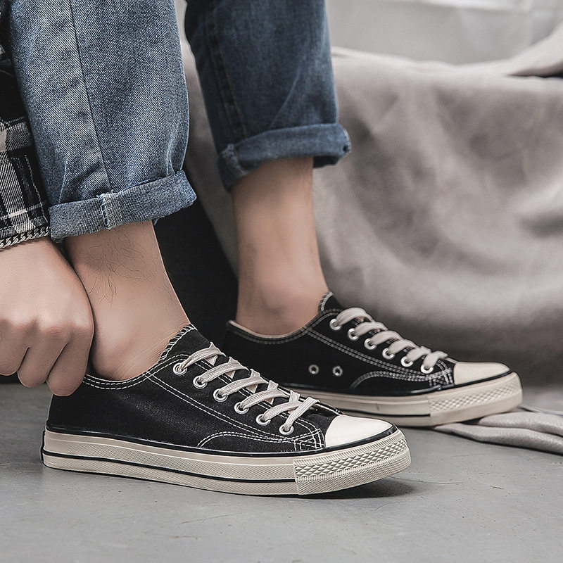 春季新款1970s经典低帮帆布鞋男鞋百搭情侣休闲板鞋学生布鞋,流行男鞋,布鞋,淘宝优惠券,粉丝福利购,淘宝优惠卷