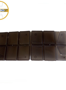 SD卡收纳包实惠便携 SIM卡盒 迷你尺寸包装盒 咖啡色12格储存盒