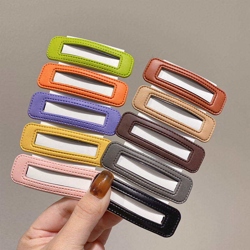 2022年发夹女侧边夹糖果色刘海夹碎发卡后脑勺皮质bb夹不伤天,饰品/流行首饰/时尚饰品新,发饰,淘宝优惠券,粉丝福利购,淘宝优惠卷