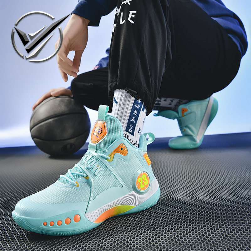 直播篮球鞋男春季新款青少年学生球鞋实战战靴运动鞋