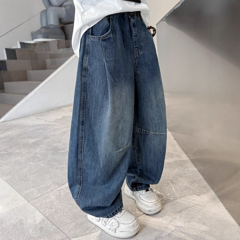 男童春季牛仔裤炸街2026春秋新款儿童装中大童秋装裤子痞帅长裤潮