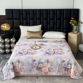 3D数码 印花冰淇淋夏被凉感丝锦氨夏凉被可水洗超软裸睡空调被