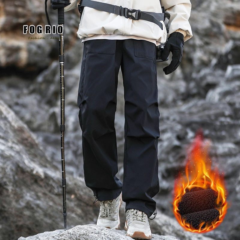 FOG RIO户外冲锋裤男女款春秋防风耐磨透气吸湿登山裤男款硬壳裤