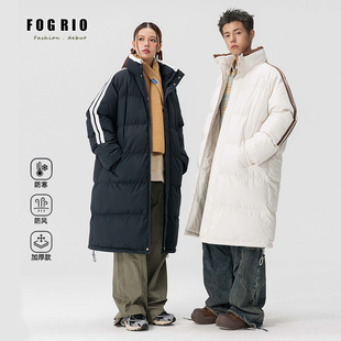 加厚抗寒棉服休闲防风保暖立领棉袄 棉衣男女冬季 FOG RIO中长款