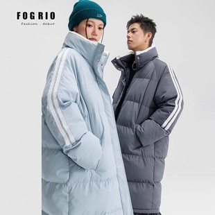 加厚抗寒棉服休闲防风保暖立领棉袄 棉衣男女冬季 FOG RIO中长款