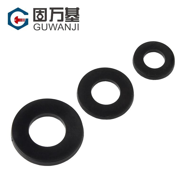 尼龙垫片塑料平垫圈绝缘塑胶黑色圆型平垫片M2M3/M4M5M6M8M10-M20