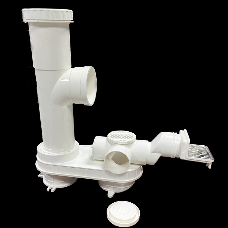 pvc不降板排水汇流器同层排水预埋组合积水器预埋件多功能地漏