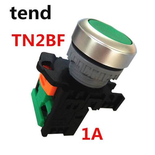 TEND天得 TN2BF 1A常开1B常闭22mm 启动按钮开关 红绿色TN3BF平头