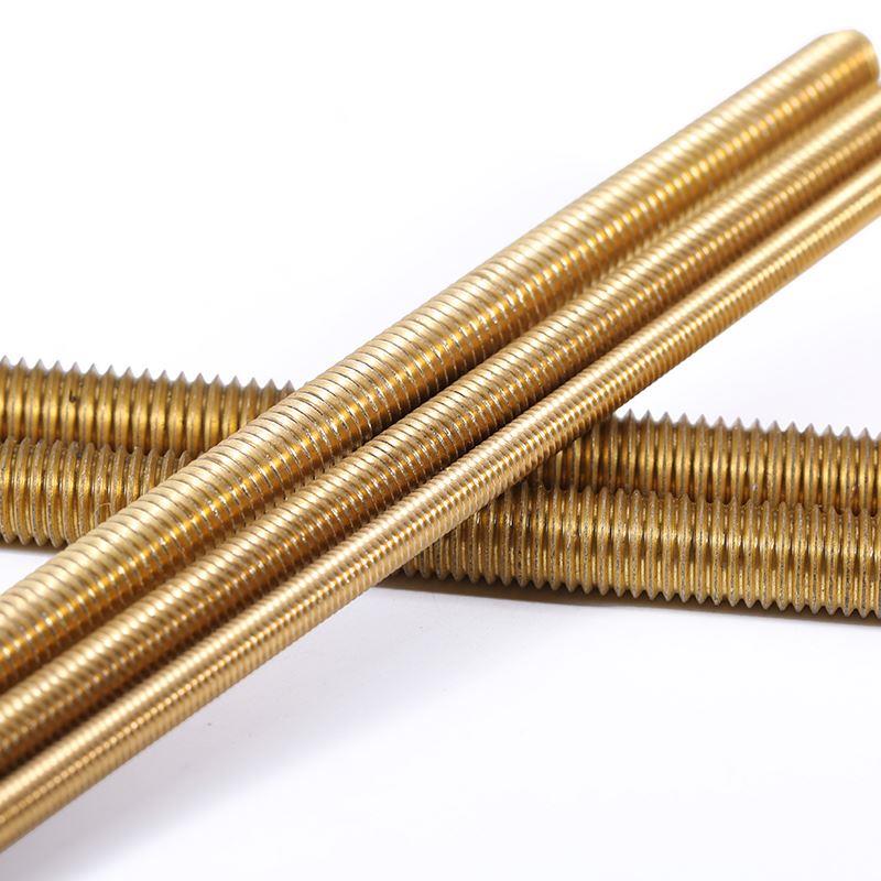 铜丝杆黄铜牙条铜全牙螺柱牙棒螺杆丝杆M2.5M3M4M5M6M10M12M14M16