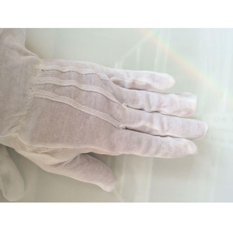 白色纯棉点胶手套 白棉点塑点胶点珠手套 礼仪司机止滑手套校运会