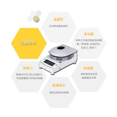 。良平XQ201/501卤素快速水分测定仪检测仪粮食稻谷木材水分测试