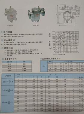 CS41H-16C/25C法兰蒸汽自由浮球式疏水阀DN20 25 32 40 50 65-150
