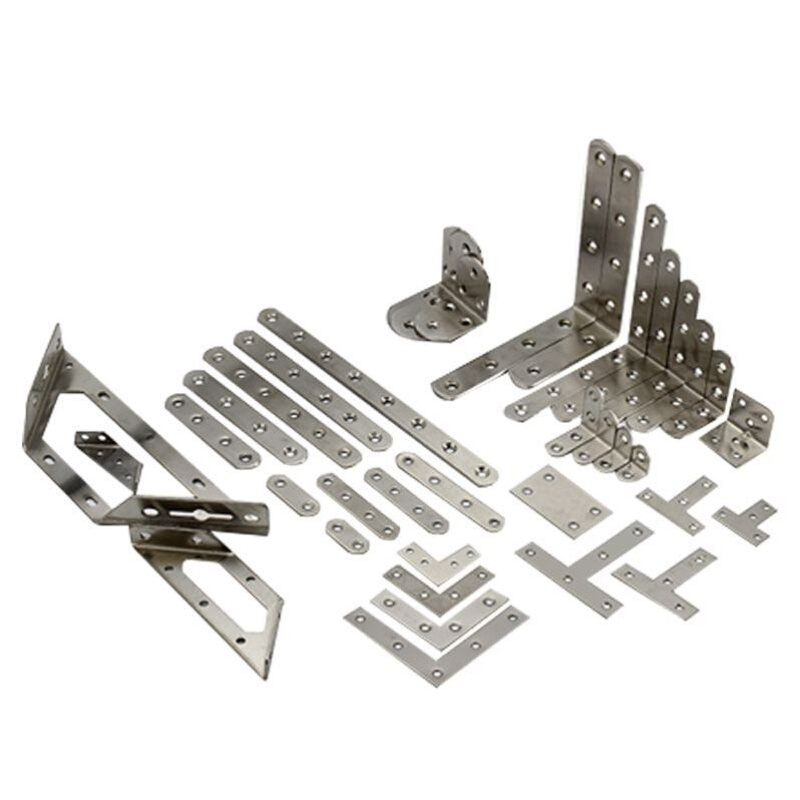 。钢板固定片不锈钢角码固定角铁90度直角L型T型层板托三角支架衣