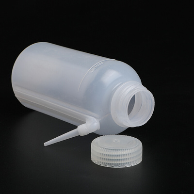 。广口一体式洗瓶 瓶体和分液管整体模制容量250ml 250ml LDPE材