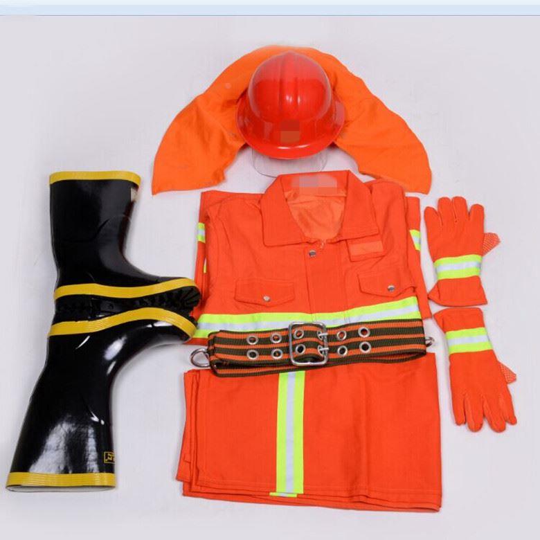 消防装备/97消防战斗服/阻燃服/防护服/防火服/橘红色五件套