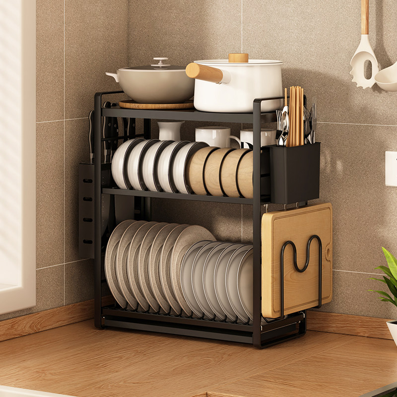 厨房置物架碗碟收纳架窄水槽沥水架小型放碗架碗筷沥水水池洗碗池