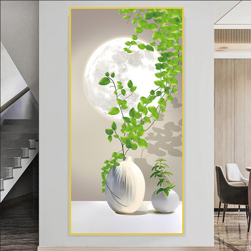 新款玄关背景墙贴画自粘3d立体