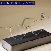 5.5克林德系列同款 5543无螺丝纯钛金丝眼镜超轻时尚 猫眼可配度数