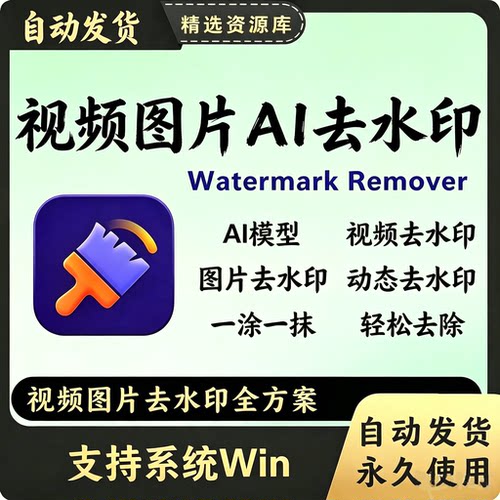 视频去水印软件智能AI图片消除文字水印视频去字幕工具win电脑