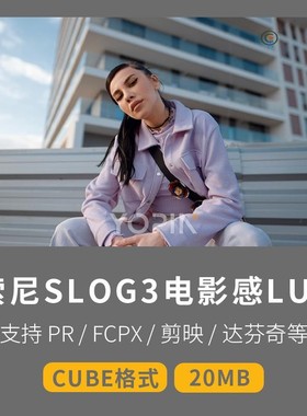 21款索尼FX3 A7M4 A7S3灰片Slog3商业电影感视频调色正确肤色LUT