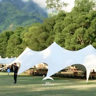 星上万重天幕户外云遮山阳黑xys万重胶涂银超大型莲花顶婚野礼帐