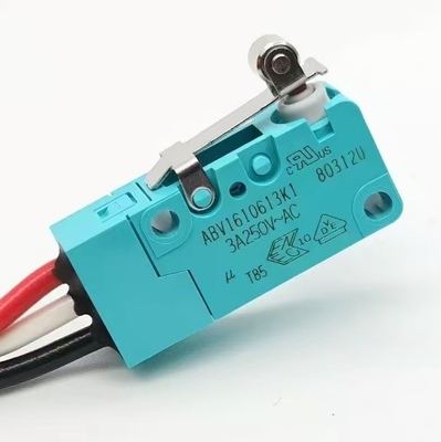 原装松下ABV1610613K1防水微动开关 3A 250V常开常闭带短臂滚轮杆