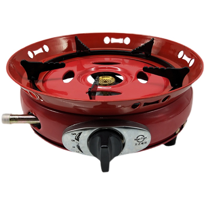 Windproof simple gas stove portable gas single stove hot pot small round stove camping picnic mini energy-saving stove