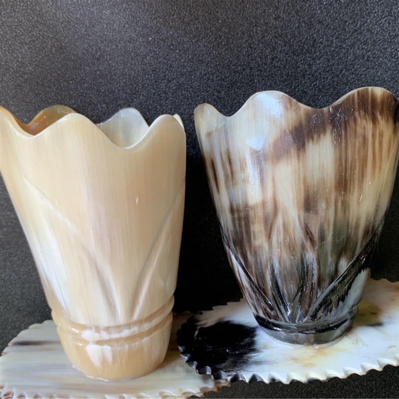 牛角笔筒办公g用品办公摆件牛角制品牛角工艺品摆件牛角梳厂家