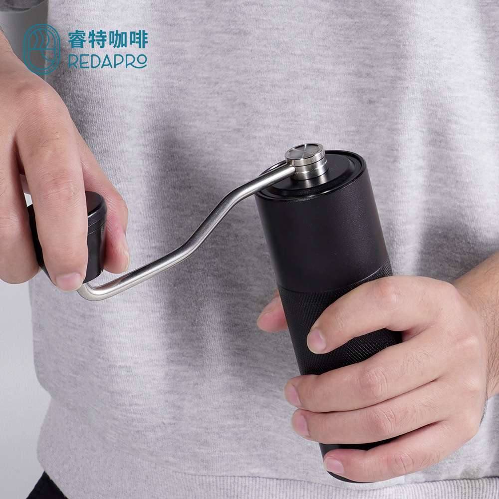 手摇磨豆机不锈钢磨芯铝合金机身手动咖啡研磨器摩卡壶咖啡磨豆机