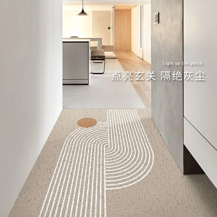 简约家用丝圈室内外除尘地垫玄关耐脏蹭脚门垫门厅装饰可裁剪脚垫