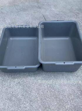 全新料pp塑料灰色方箱 市场水果方盆通用塑料胶箱 食品级