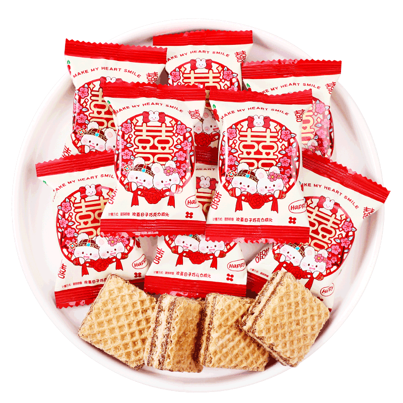 欢喜日子威化饼干喜饼专用批发