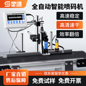 线全自动智能喷码 罡洪全自动喷码 机流水线 线上打码 机生产日 机线