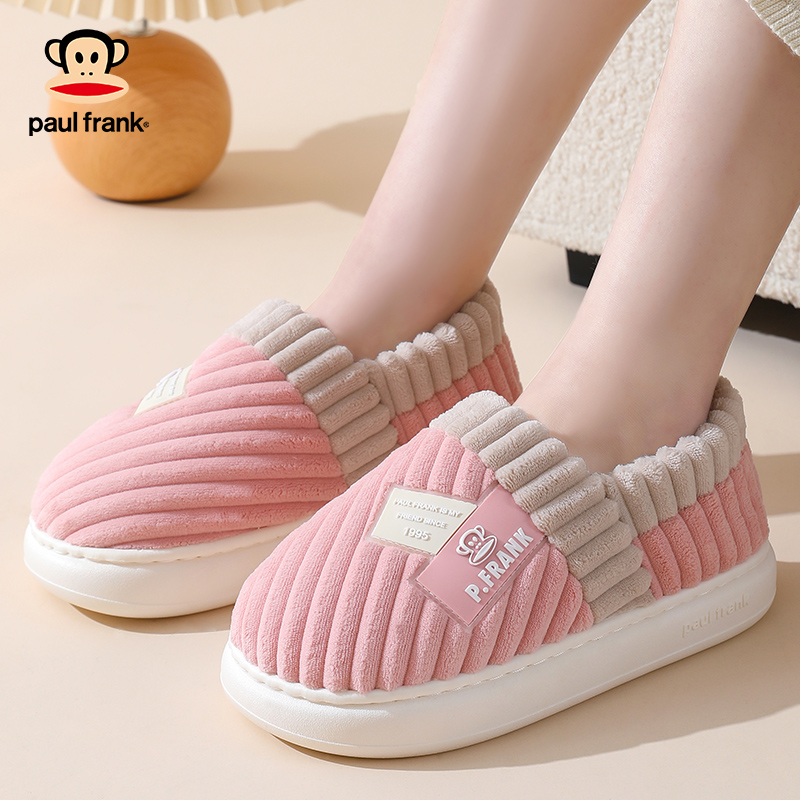 大嘴猴包跟棉拖鞋加绒保暖家用