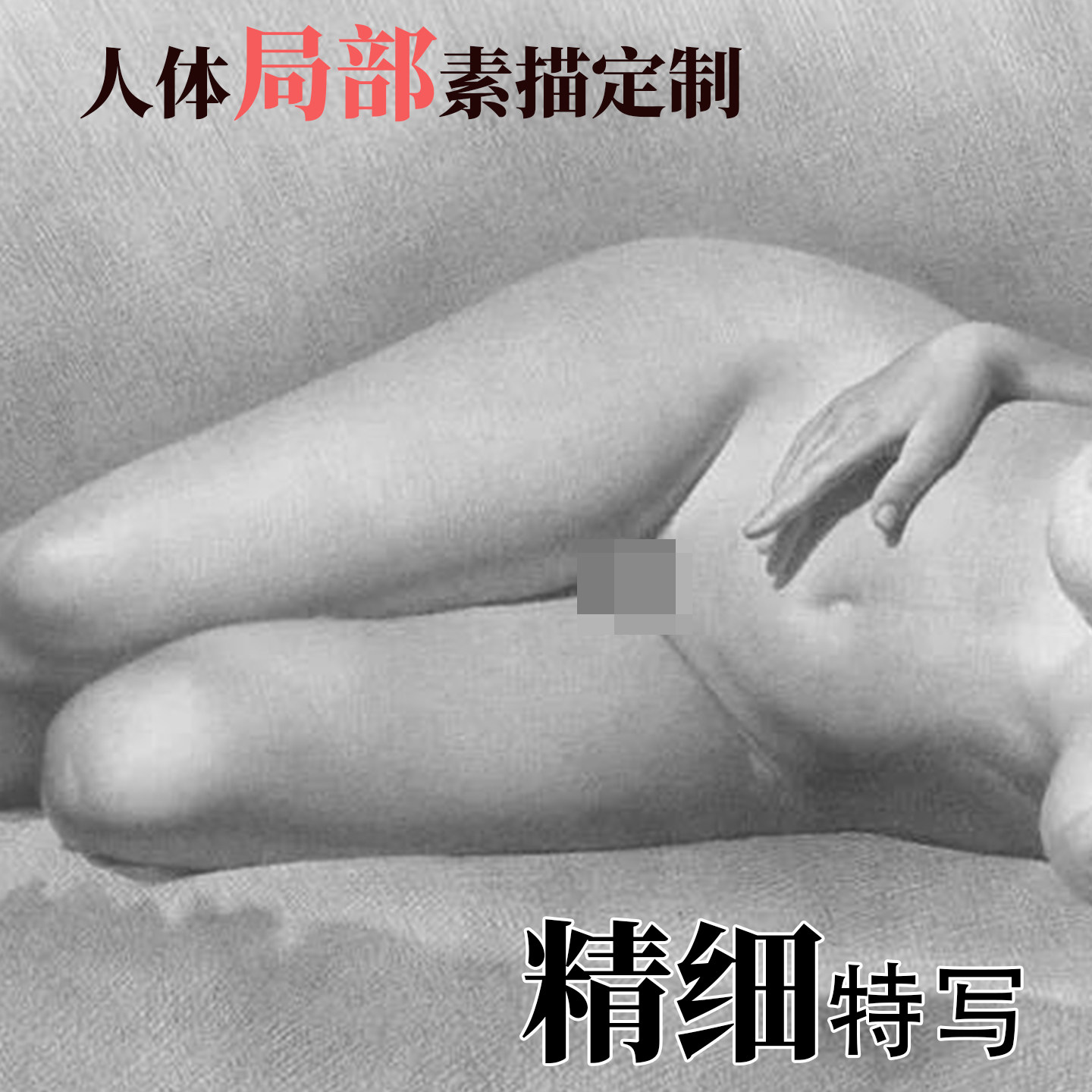来图定制素描美女全身裸画女私图艺术