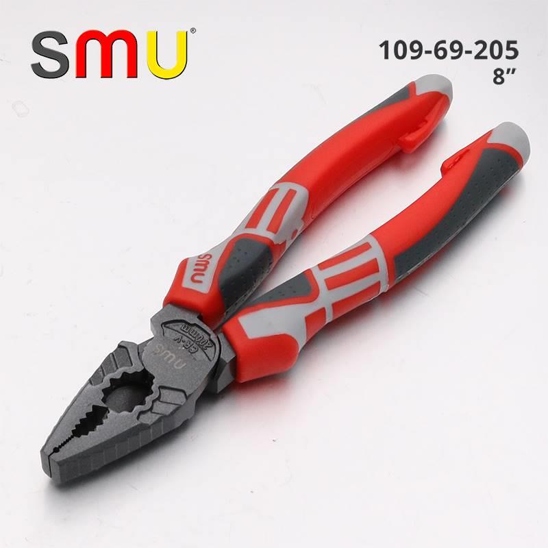 原装SMU钢丝钳尖嘴钳斜口钳6寸7寸8寸多功能德国特种钢进口品质