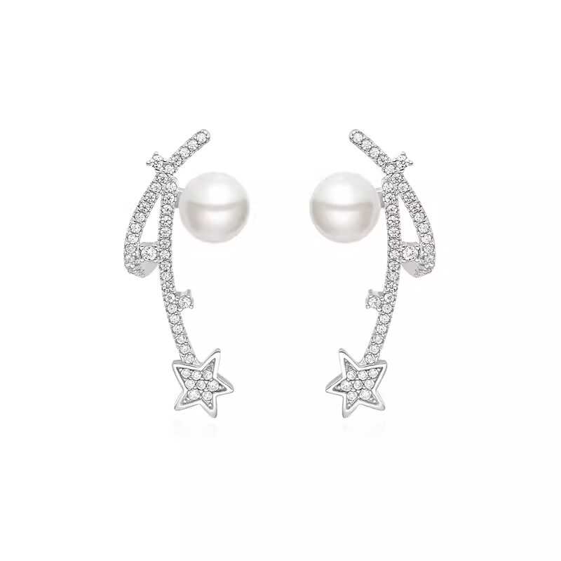 新款松弛感何方气泡流星耳环轻奢