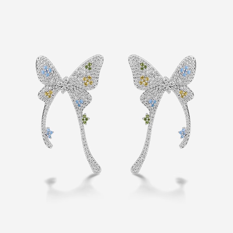 何方轻奢银女925优雅耳环大气女