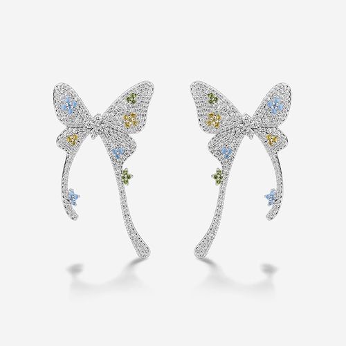 何方轻奢银女925优雅耳环大气女