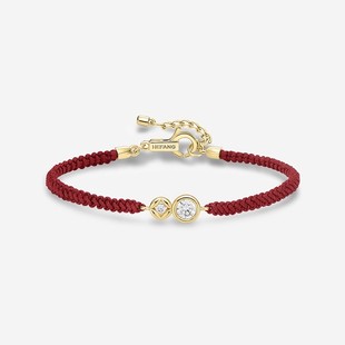 [新品]何方HEFANG珠宝财源滚滚红绳手链优雅百搭饰品圣诞礼物新年