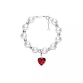 何方HEFANG珠宝爱心波波手链高级潮流轻奢个性 复古手环手绳手饰品