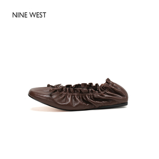 West Nine 玖熙复古软底蝴蝶结玛丽珍鞋 芭蕾鞋 女鞋 单鞋 清仓款