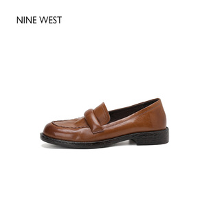 清仓款 一脚蹬单鞋 Nine 玖熙通勤乐福鞋 英伦风懒人豆豆鞋 West