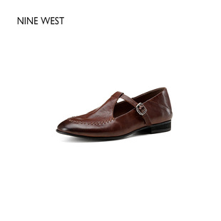 West Nine 玖熙英伦风一脚蹬乐福鞋 豆豆鞋 单鞋 小皮鞋 清仓款