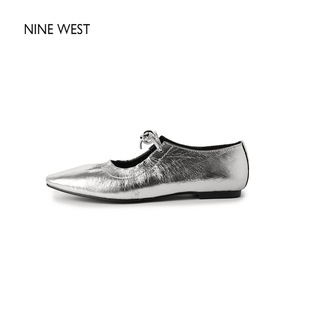 West Nine 玖熙法式 浅口蝴蝶结玛丽珍鞋 真皮单鞋 小皮鞋 清仓款