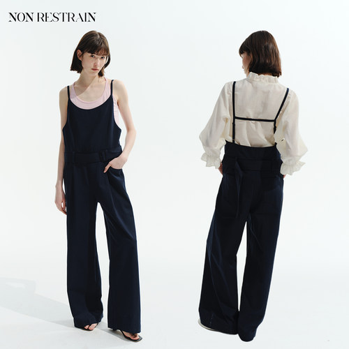 NONRESTRAIN宽松叠穿阔腿连体裤
