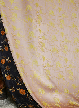 【粉黛】草本丝绸140cm幅宽100桑蚕丝亲肤面料过薯莨CB-FD0069