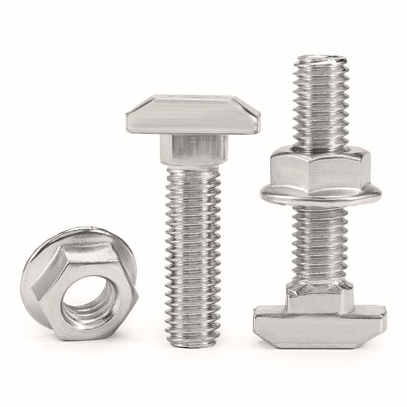 欧标T型螺丝铝型材T形螺栓螺母法兰螺帽M5M6M8*16/20/30/40/45型L