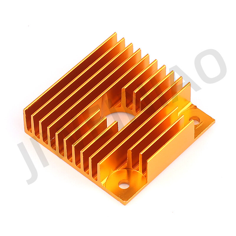 。3D打印机配件挤出风扇散热片MK8铝合金4010 i3近程打印头冷却铝